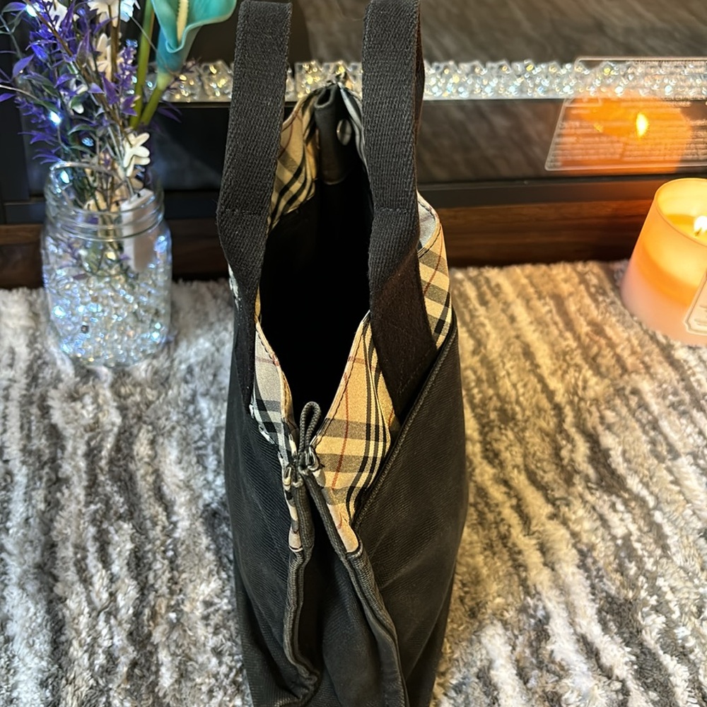 Burberry Blue Label Denim Tote.  Black denim! - Picture 5 of 8